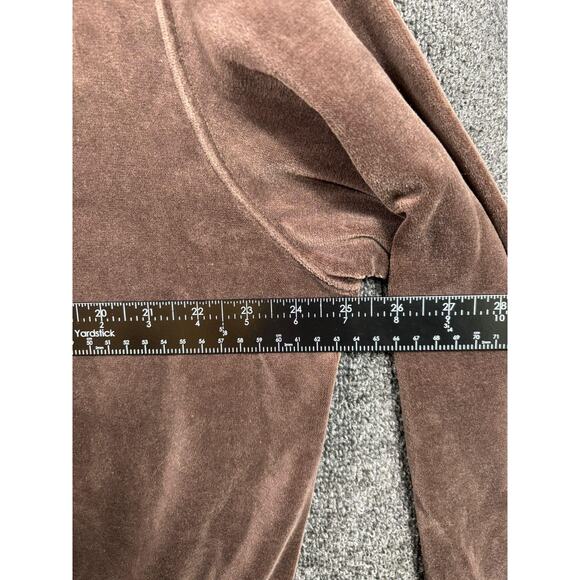 Polo Ralph Lauren Velour Sweat Set Mens XL Top L Pants Brown Crewneck Pony Logo - Picture 8 of 16